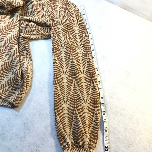 Cremieux Sz XS Fern Print Blouse - Picture 7 of 8